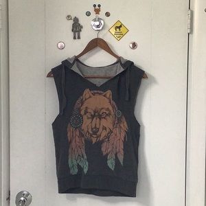 Pacsun Sleeveless Hoodie.